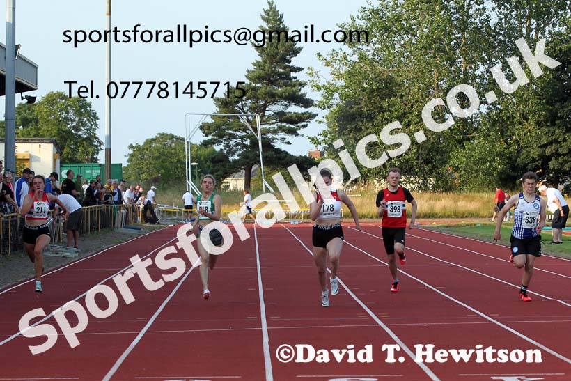 100 metres, 2021 North East Grand Prix 5, Monkton, Wednesday, July 21st. Photo: David T. Hewitson/Sports for All Pics